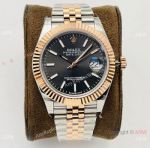 VRF Rolex Datejust ii A2836 Copy watch Rhodium Grey Dial 904l 2-Tone Rose Gold
